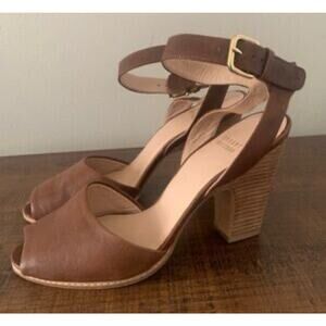 Stuart Weitzman Wood Block Heel Sandals – Women’s Size 11